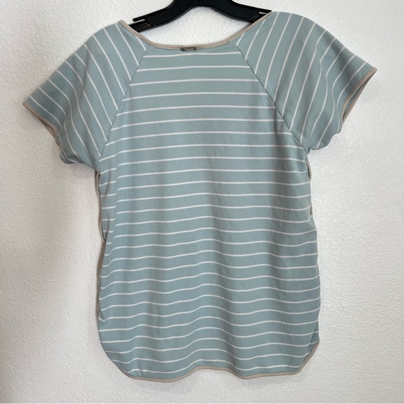 LAKE Pajama T-Shirt Blue White Stripe Women’s Size Medium - Picture 3 of 3